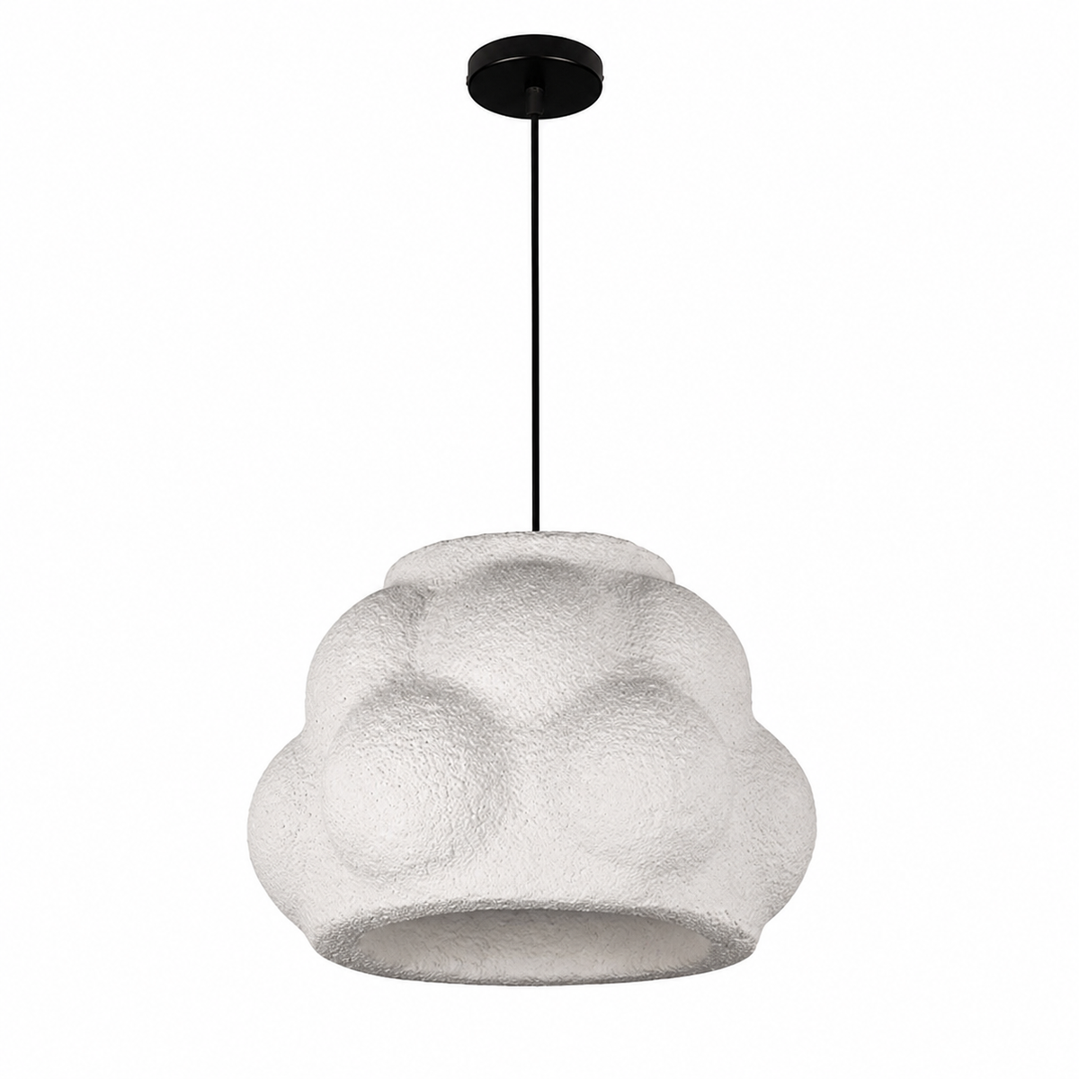 Світильник підвісний сірий H - 28 cm D - 40 cm E27 Grey Wabi Sabi 260431-100007889
