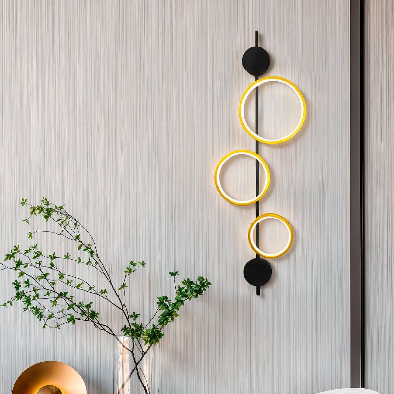 Настінний світильник Molecular Black Gold H106 Led 37W 3000K-6000K 250319-100004292
