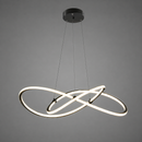Люстра чорна підвісна світлодіодна D - 50 cm / 60 cm Led 40W / 56W Black Knot 260822-100008569