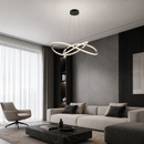 Люстра чорна підвісна світлодіодна D - 50 cm / 60 cm Led 40W / 56W Black Knot 260822-100008569