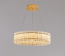 Люстра підвісна золота з кришталевим плафоном D-40 cm / D-60 cm Led 54W / 68W Gold Crystal 260622-100008056