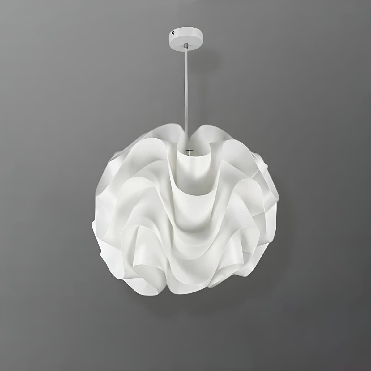 Світильники підвісні білі Квіти 1xE27 D-40 сm / D-50 cm White Wavy flower 250218-100004190