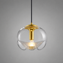 Підвісний світильник з прозорим плафоном D-25 cm E27 Clear Wavy ball 260822-100008570