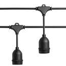 Гірлянда вулична чорна під лампи з підвіскою L-25м E27х50 IP65 Black Fairy hang Garland 251064-100006431