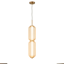 Світильник золотий підвісний з бежевим прозорим плафоном H-67 cm Led 70W Gold Beige clear Colours 250931-100006137