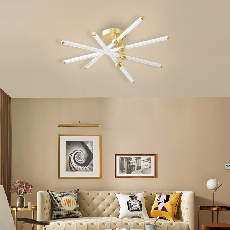Стельовий LED-світильник золотий / чорний Line D-81 cm H-23.5 cm 76W Gold / Black 220720-100000924