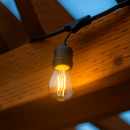 Гірлянда вулична чорна під лампи з підвіскою L-25м E27х50 IP65 Black Fairy hang Garland 251064-100006431