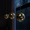 Підвісний світильник чорний хром з плафоном органічної форми D-15 cm / 18 cm / 28 cm / 38 cm E27 Black Chrome Melt Plazma 251231-100006848