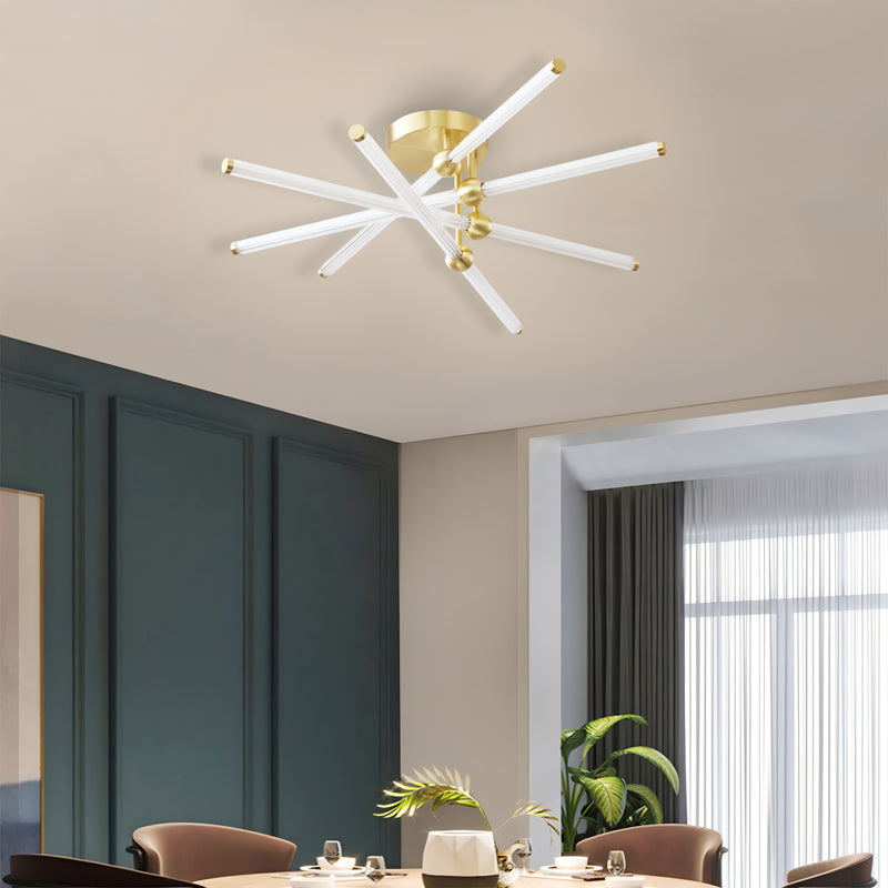 Стельовий LED-світильник золотий / чорний Line D-81 cm H-23.5 cm 76W Gold / Black 220720-100000924