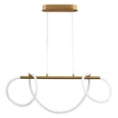 Підвісна люстра золота L-60 cm Led 38W 4000K Gold Rope 251240-100006878