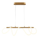 Підвісна люстра золота L-60 cm Led 38W 4000K Gold Rope 251240-100006878