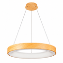 Підвісний світильник з пультом D - 48 cm / D - 60 cm Led 74W / 90W Beige Wooden Forest 260531-100007939