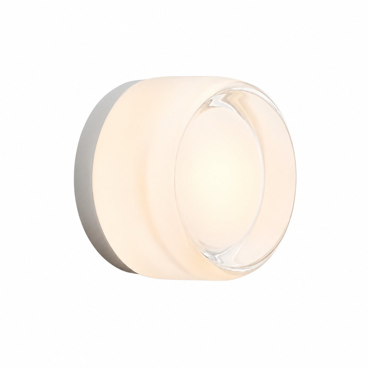 Настінний срібний світильник з білим плафоном D-13 cm Led 3W Silver + White Lori 260728-100008402