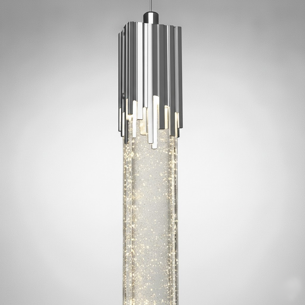 Підвісний світильник срібний 4100К H - 36 cm Led 5W Chrome Prisma bubble 260119-100007139