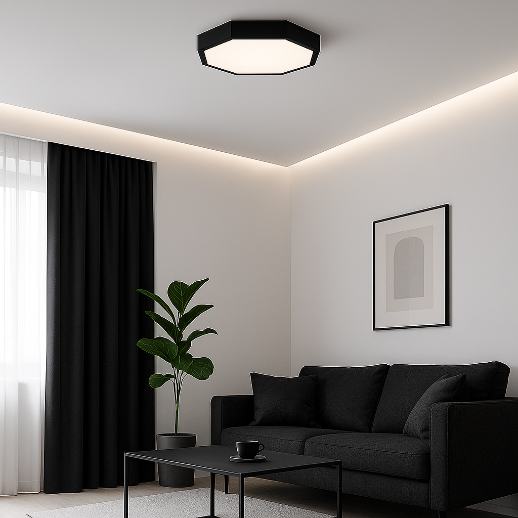 Світильник стельовий Polyhedron L400 Led 48W Black / White 241076-100003864