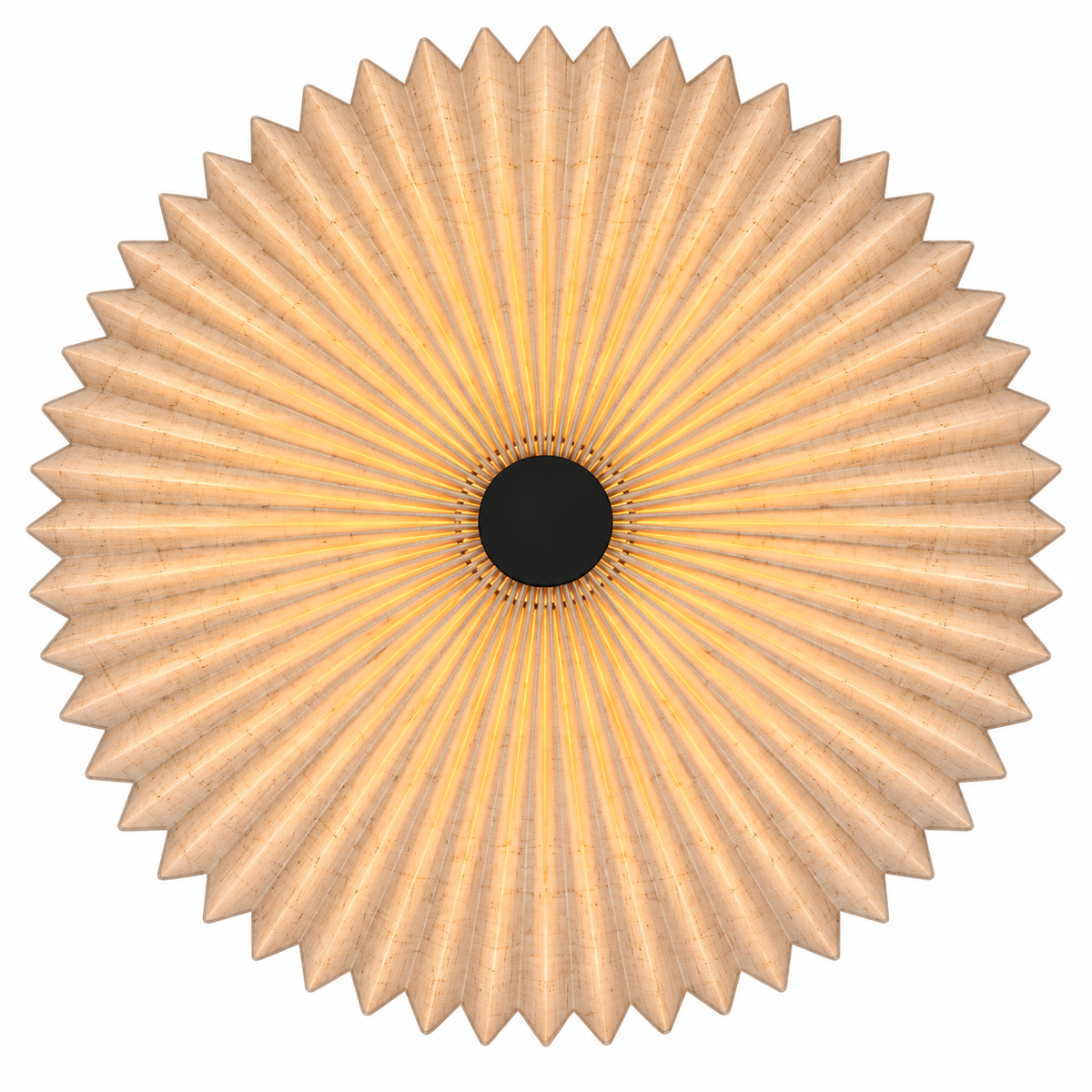 Люстра стельова з бежевим текстильним плафоном D - 40 cm E27 Beige Foldy 26099-100009048