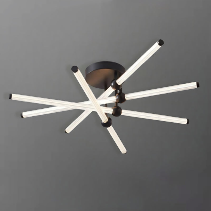 Стельовий LED-світильник золотий / чорний Line D-81 cm H-23.5 cm 76W Gold / Black 220720-100000924
