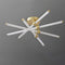Стельовий LED-світильник золотий / чорний Line D-81 cm H-23.5 cm 76W Gold / Black 220720-100000924