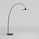Торшер чорний дугоподібний з пласким плафоном та пультом D-30 cm Led 32W Black Ball Top 250858-100005813