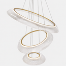 Підвісна люстра Circle Rings Kukho D-36+55+75 cm 72W Gold + Clear 250435-100004315