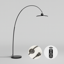 Торшер чорний дугоподібний з пласким плафоном та пультом D-30 cm Led 32W Black Ball Top 250858-100005813