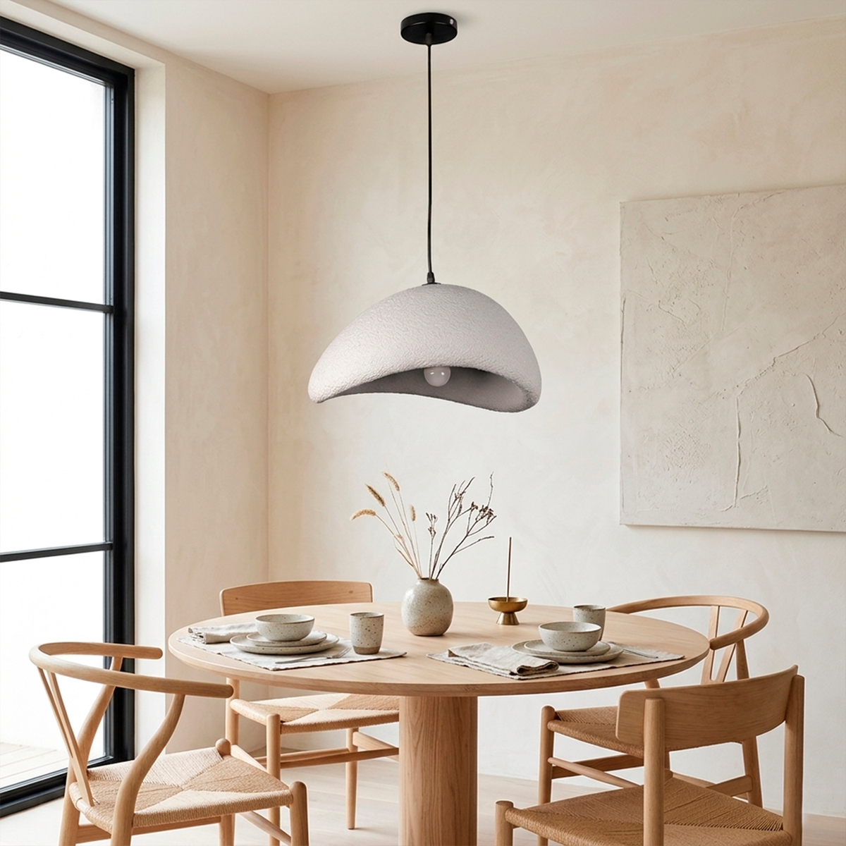 Підвісний світильник сірий Wabi Sabi D-30 cm / 40 cm / 50 cm / 60 cm Е27 Grey 260431-100007814