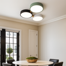 Люстра з дерева зелена, чорна, сіра D-51 cm 5000К 36W Green+White+Grey Wooden Green forest New 230958-100002592