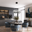 Люстра чорна світлодіодна D-42 cm Led 70W Black Knot 260588-100007950