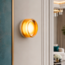 Настінний срібний світильник з бурштиновим плафоном D-13 cm Led 3W Silver + Amber Lori 260728-100008403