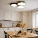 Люстра з дерева зелена, чорна, сіра D-51 cm 5000К 36W Green+White+Grey Wooden Green forest New 230958-100002592