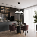 Люстра чорна світлодіодна D-42 cm Led 70W Black Knot 260588-100007950