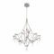 Люстра срібна зі скляними підвісами D-60 cm Led 25W Chrome Rain 250931-100006176
