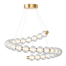 Підвісна люстра золота D-110 cm Led 40W 3000K Gold Pearls 260340-100007639