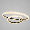 Люстра золота подвійна світлодіодна D-50+30 cm Led 75W Gold Lace 260588-100007951