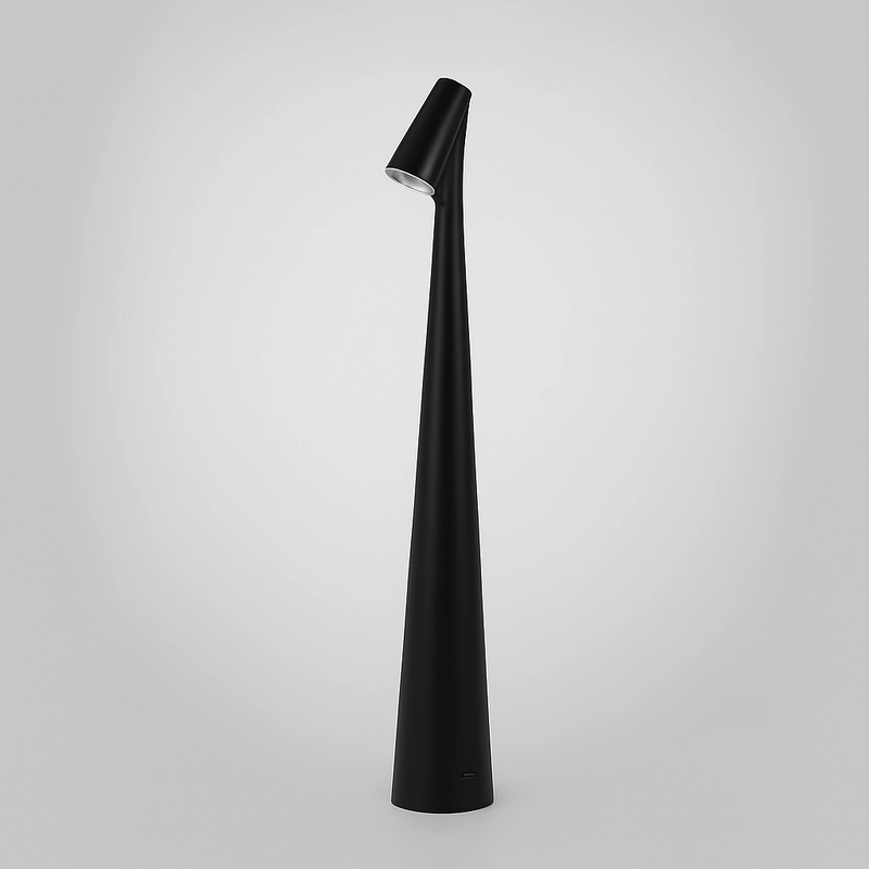 Настільна лампа чорна акумуляторна H-34 cm Led Black Sleek 251131-100006542