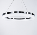 Підвісна люстра хромована кільцева D-60 / D- 80 cm Led 20W / 30W Chrome Rimy 231218-100002860