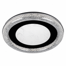 Стельова люстра чорна з акриловим плафоном D - 50 cm H - 7,5 cm Led 68W Black Crystal Circle 260531-100007969