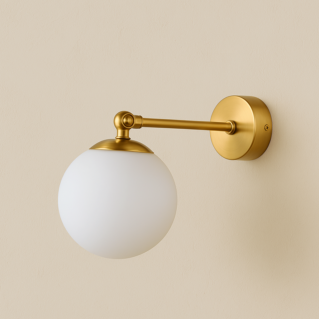 Настінний світильник Bollo E27 Gold + White 250431-100004323