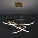 Підвісна люстра матова золота D-80 cm Led 95W 4000K Gold 3 Rings 251161-100006706