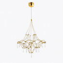 Люстра золота зі скляними підвісами D-60 cm Led 25W Gold Rain 250931-100006177