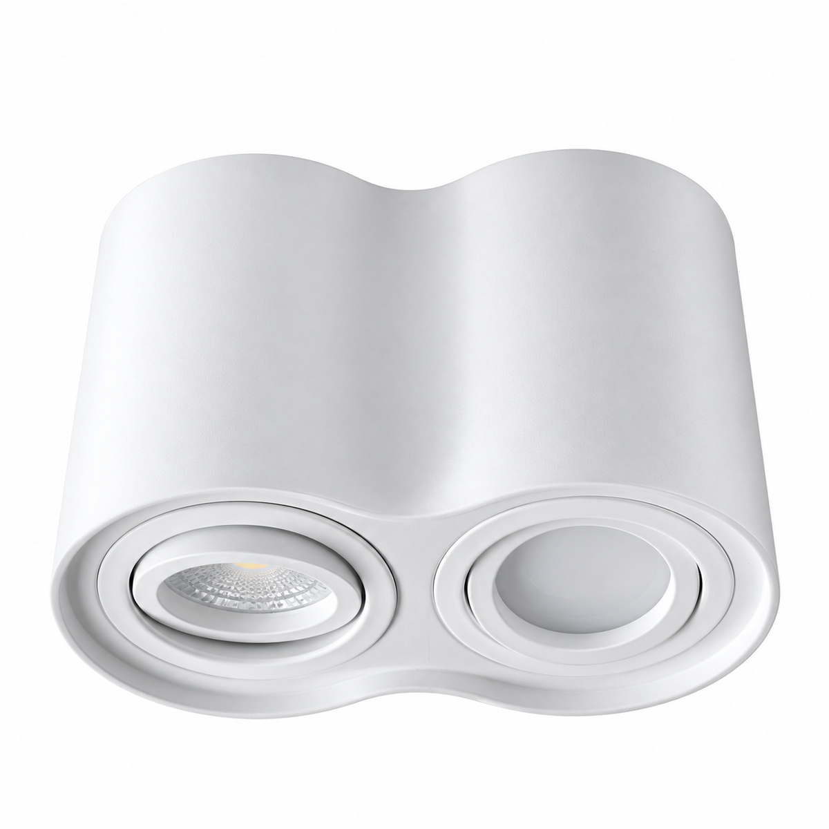 Точковий світильник білий подвійний H-12,5 cm GU10x2 White Duo Tubeo 260940-100008789