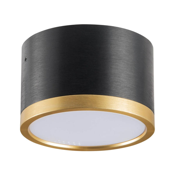 Точковий світильник чорний з золотом H-5cm D-8.3 cm GX53 IP20 Black+Gold 250940-100006039