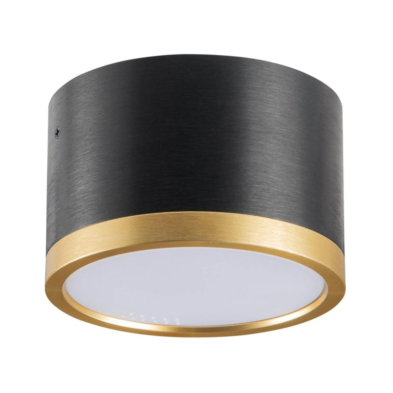 Точковий світильник чорний з золотом H-5cm D-8.3 cm GX53 IP20 Black+Gold 250940-100006039