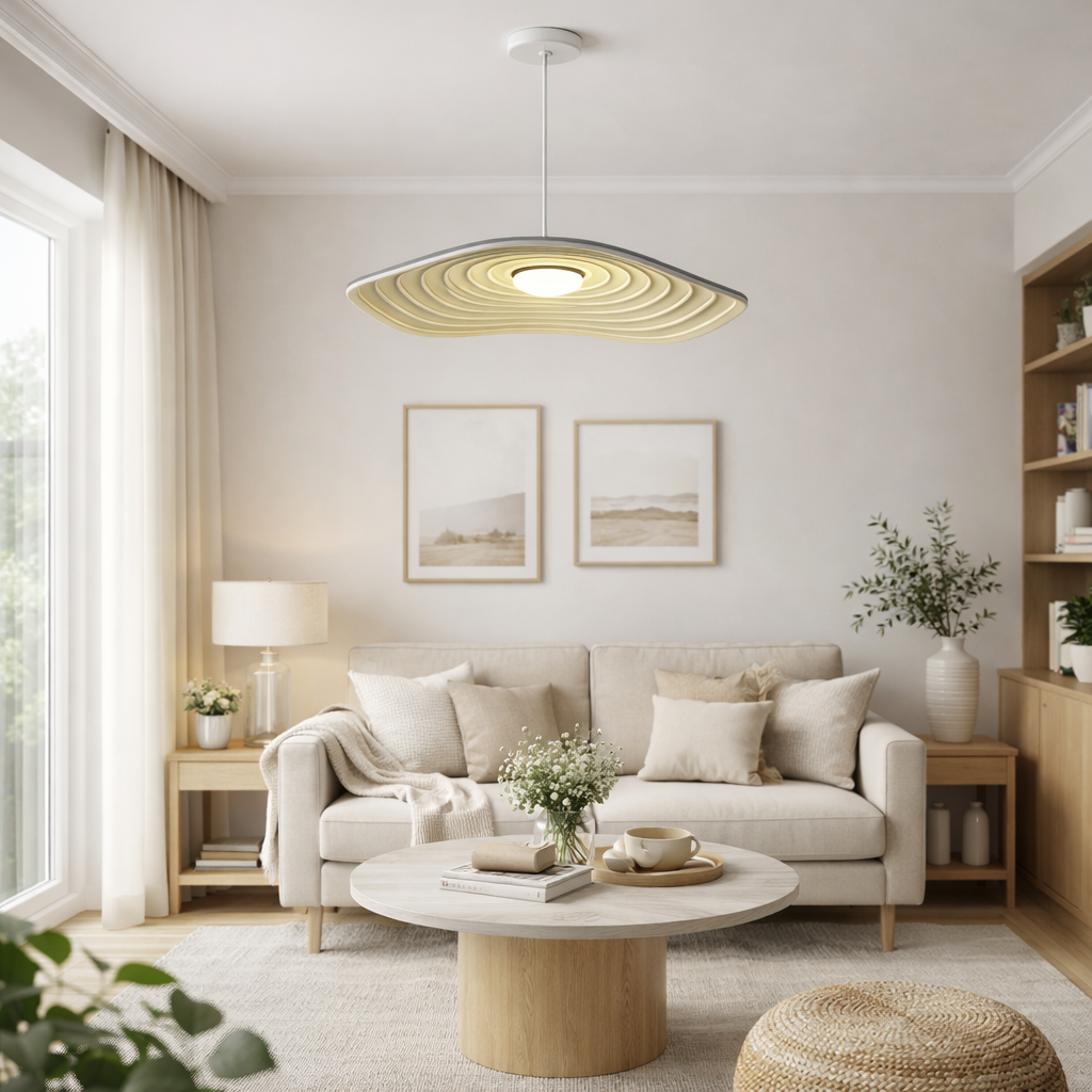 Світильники підвісні білі D-40 cm / D-60 cm Led 8W White Plate Flower 260118-100007144