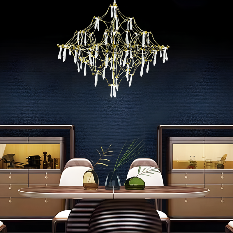 Люстра Rain  L-60cm/L-80cm LED 16W/30W Gold 250518-100004870