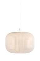 Підвісний світильник білий D-30 cm E27 White Gofre 250909-100006108