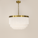 Люстра золота підвісна з текстильним абажуром D-50 cm / 60cm / 80 cm Macrame Gold 251018-100006304