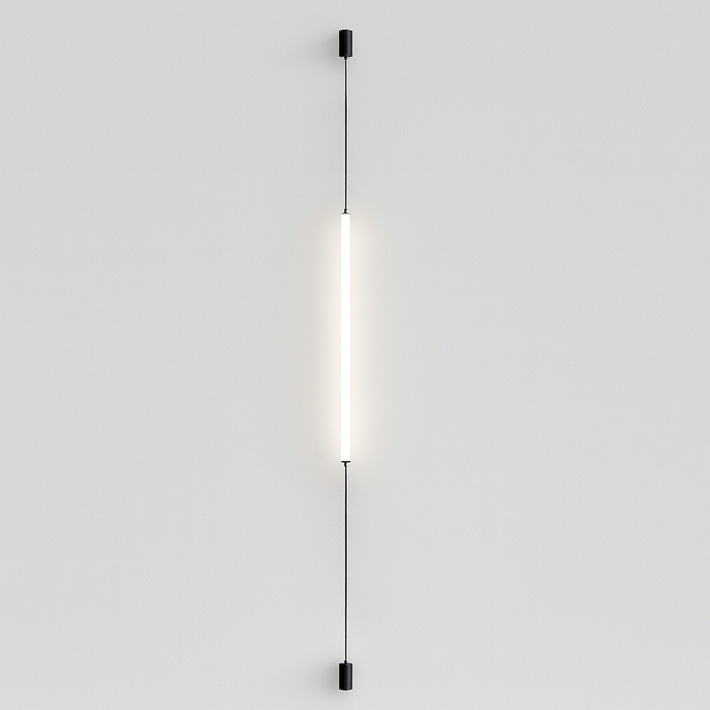 Торшер чорний лінійний з утяженням H-100 cm Led 6W Black Slim line 250858-100005816