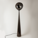 Торшер сірий димчастий з плафоном органічної форми H-155 cm E27 Smokey Grey Melt plazma floor lamp 250931-100006062
