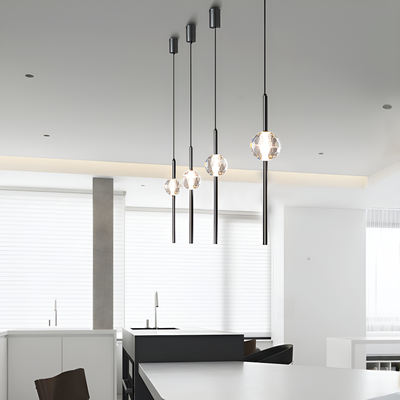 Підвіс одинарний Vertical tubes Black Crystal DS-Design 250458-100004452